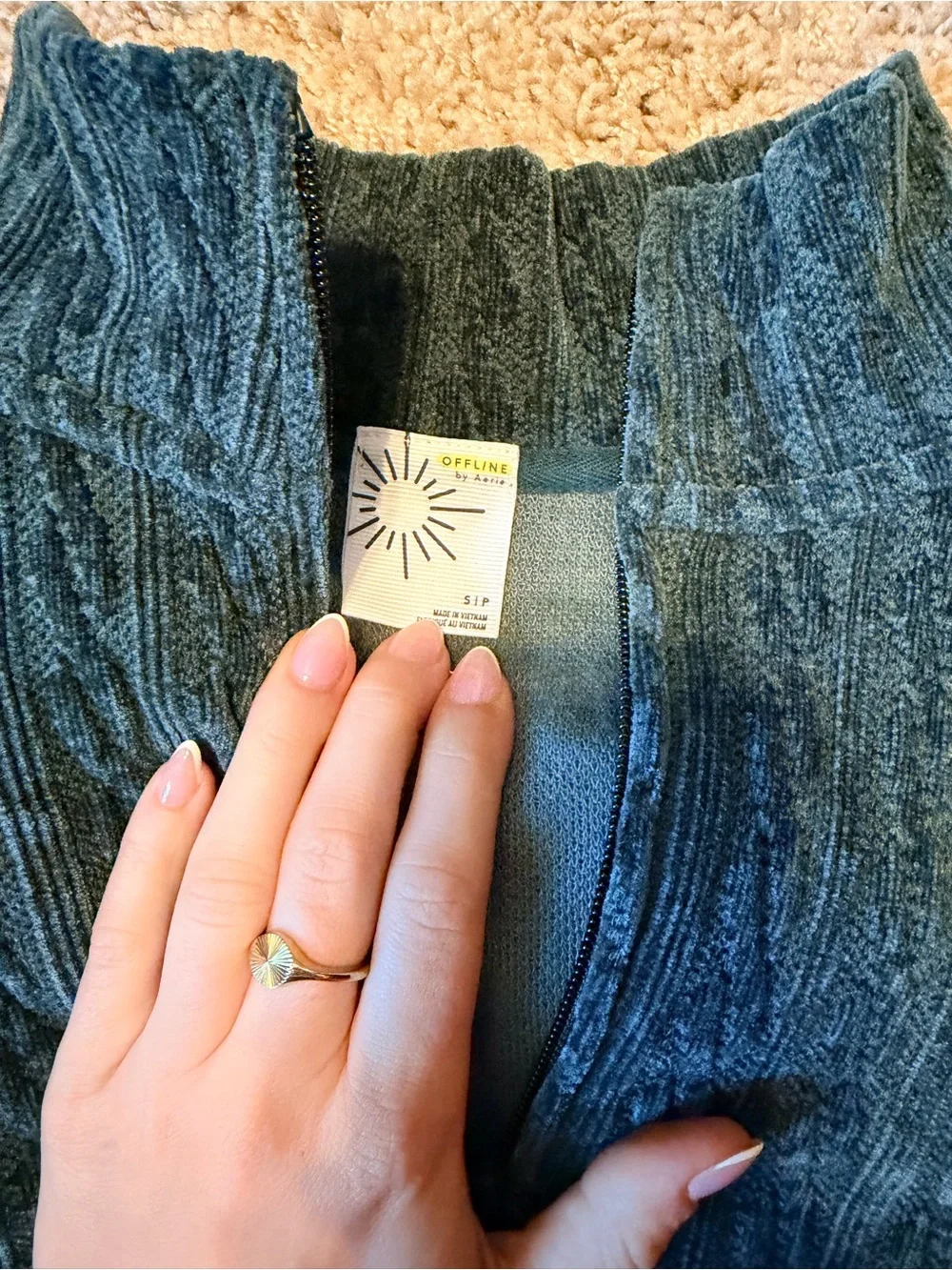 Aerie Velvet Matching Set Size S